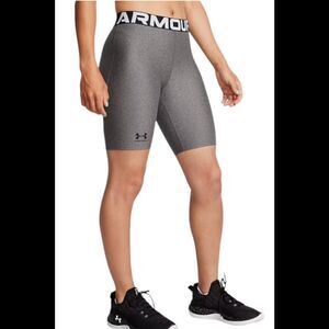 Under Armour Women's HeatGear Authentics 8" Shorts Light Heather - Regular